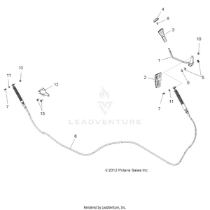 Drive Train, Shift Lever And Cable - R17rt_87 All Options (49rgrshift13900xp) Schematic