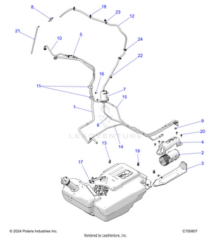 Fuel Sytems, Fuel Lines, Evap - Z25nmf99a4/a5/b4/b5 (c750807) Schematic