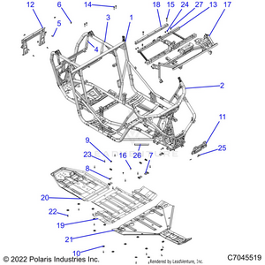 Chassis, Main Frame And Skid Plates - Z22nar99af/bf (c700273) Schematic