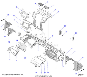 Body, Dash, Upper And A-pillers - R25xaw1rb9/bd/bm (c731094) Schematic