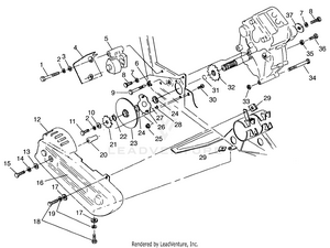 Gearcase/brake And Chain Cover Mounting Scrambler W967840 (4935823582c003) Schematic