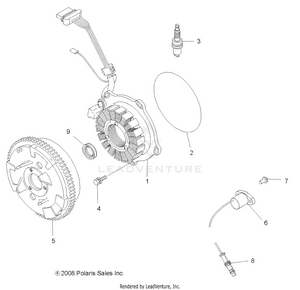 Electrical, Ignition System - A08dn50af/as/aw/az (49atvmagneto08spx25) Schematic