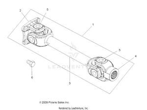 Drive Train, Prop Shaft, Rear - A12tn55aa/az (49atvshaftproprr10sp550x2) Schematic