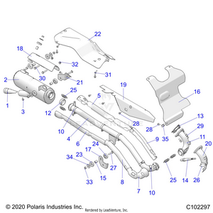 Engine, Exhaust - A21sez57bm/bn (c102297) Schematic