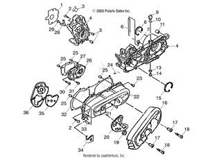 Crankcase - A04ka09ca/cb (4987808780a10) Schematic