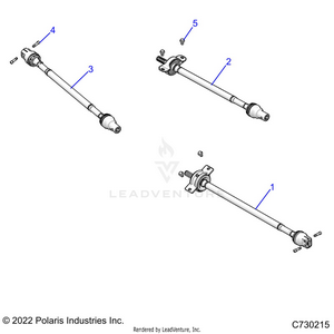 Drive Train, Front, Mid, Rear Prop Shaft - R21rsk99a9/ap/aw/b9/bp/bw (c730215) Schematic