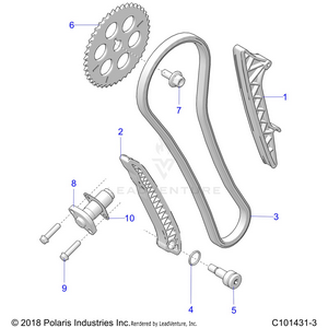 Engine, Cam Chain And Tensioner - A22sva85a3 (c101431-3) Schematic