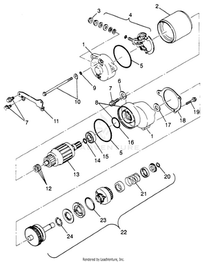 Starting Motor (sport) Sport 400l W97ba38c (4940124012d008) Schematic