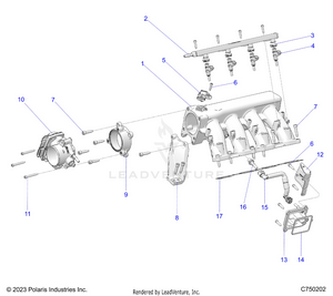 Engine, Intake Manifold, Fuel Rail And Related - Z25r4d2kak/bk/aj/bj/am/bm (c750202) Schematic
