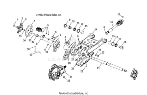 Swing Arm/rear/gearcase Mounting - A05cd32aa/ab/ac (4994909490c11) Schematic