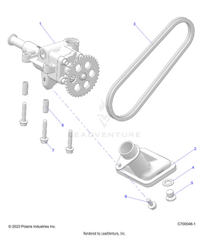 Engine, Oil Pump - R24t6a99a1/b1 T6ead/bd/am/bm/a9/b9 (c700046-1) Schematic