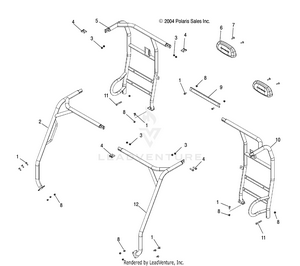 Cab Frame - R05rb50aa/rd50aa/ab/ac/ad/rf50aa/ab (4995359535a03) Schematic