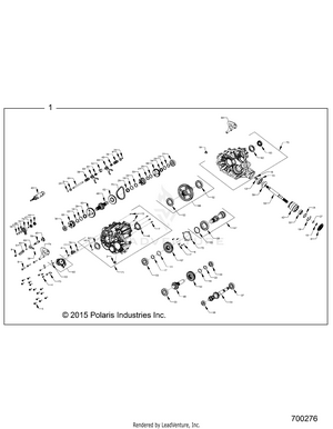 Drive Train, Main Gearcase Internals - Z16vde99nm (700276) Schematic