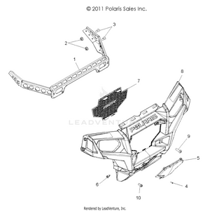Body, Front Bumper - R12vh57ad (49rgrbumper12rzr600) Schematic