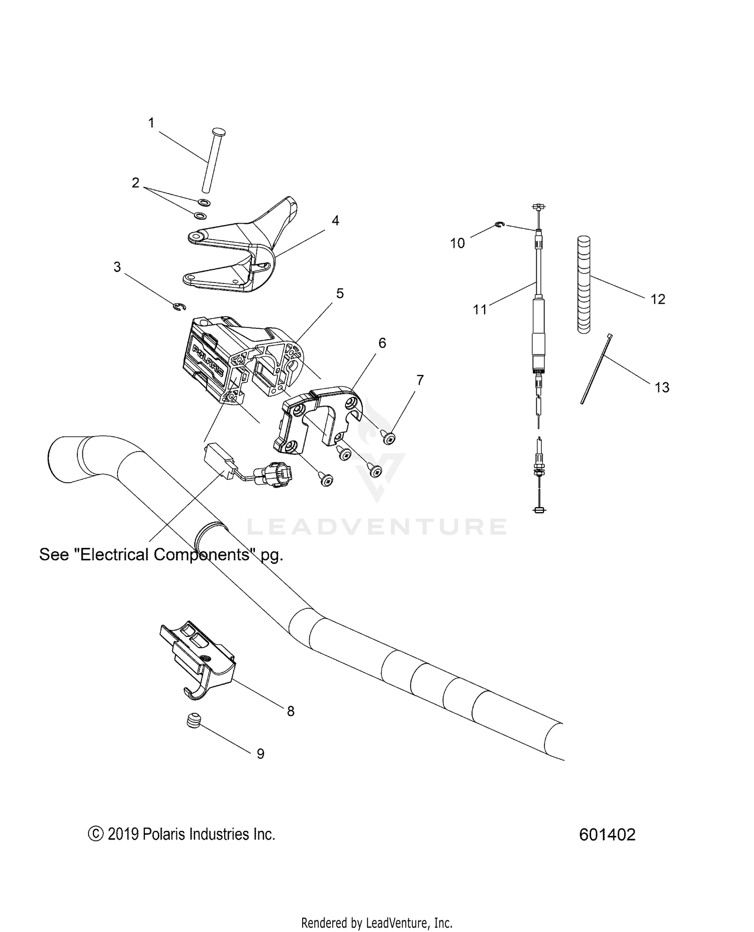 ENGINE, THROTTLE CONTROL ASM. - S22TDV6RS/6RE ALL OPTIONS (C601402)