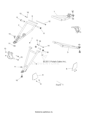Suspension, Front Control Arms - R13jt9efx (49rgrsuspfrt12rzrxpi) Schematic