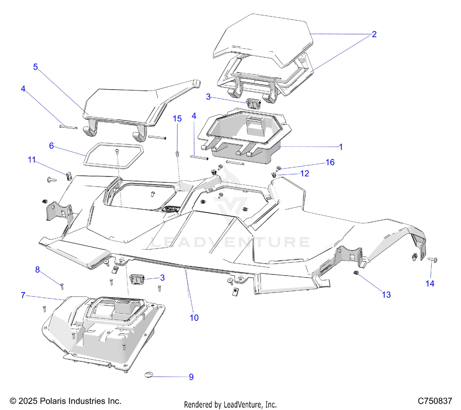 BODY, DASH, UPPER - Z26S4E92A4/B4/A6/B6 (C750837)