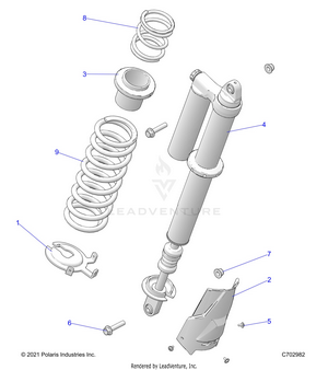 Suspension, Rear Shock Mounting, Standard/premium - Z22gae92aj/bj/gak92ap/bp/gav92ap/bp (c702982) Schematic