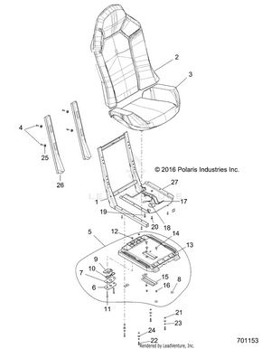 Body, Seat Asm. And Slider - Z19vce99am (701153) Schematic