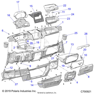 Body, Dash - R21rsk99a9/ap/aw/b9/bp/bw (c700921) Schematic