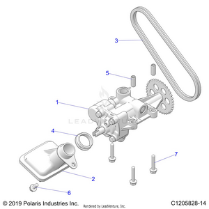 Engine, Oil Pump - Z21rau92an/bn (c1205828-14) Schematic