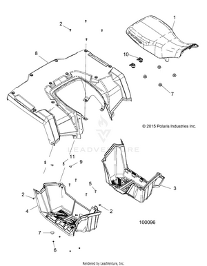 Body, Rear Cab, Seat And Footwells - A19sea50b1/b7/see50b7/b3/seg50b4 [100096] Schematic