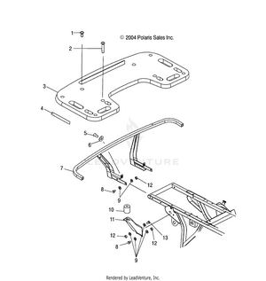 Rear Rack Mounting - A05cd32aa/ab/ac (4994909490a06) Schematic
