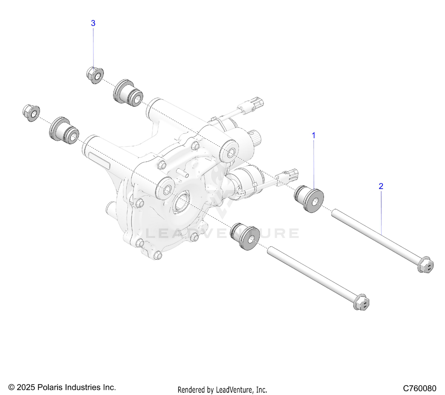 DRIVE TRAIN, GEARCASE MOUNTING, FRONT - Z26RRE2KAL (C760080)