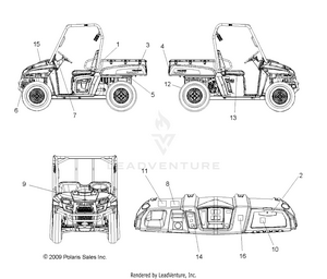 Body, Decals - R10rc08ga/gh/fa/fh (49levdecal10sdw) Schematic