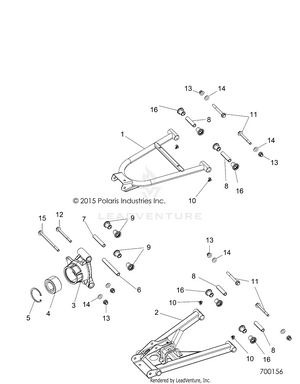 Suspension, Rear - R15rte87fa (700156) Schematic