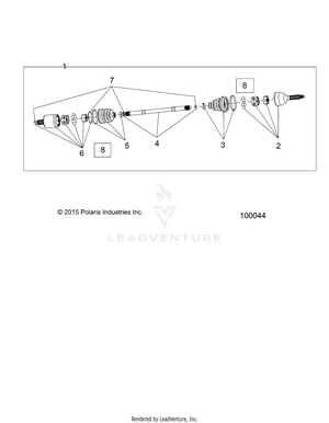 Drive Train, Front Half Shaft - A18daa50b7 (100044) Schematic