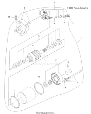 Engine, Starting System - A10tn55al/ax (49atvstarter09spxp550) Schematic