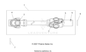 Drive Train, Front Prop Shaft - A19sea50b1/b7/see50b7/b3/seg50b4 [49atvshaftprop08sp500a] Schematic