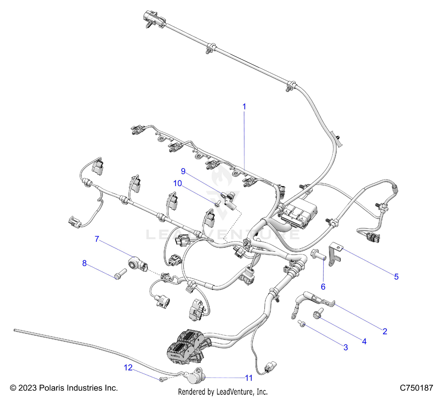 ELECTRICAL, WIRE HARNESS, ENGINE  - Z26R4K2KAC/BC/AR/BR/AJ/BJ/AV/BV50187)