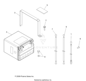 Electrical, Battery - A09zx85/8x All Options (49atvbattery09spxp850) Schematic
