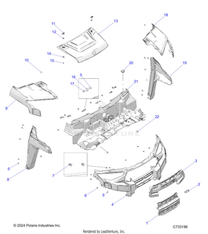 Body, Hood And Front Fascia - R25rry99as/bs/al/bl/ap/bp/a9/b9/af/bf/ak/bk (c733196) Schematic