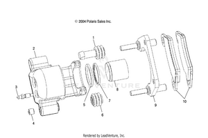 Rear Brake Caliper (2x4)(4x4) - R05rb50aa/rd50aa/ab/ac/ad (4998269826c04) Schematic