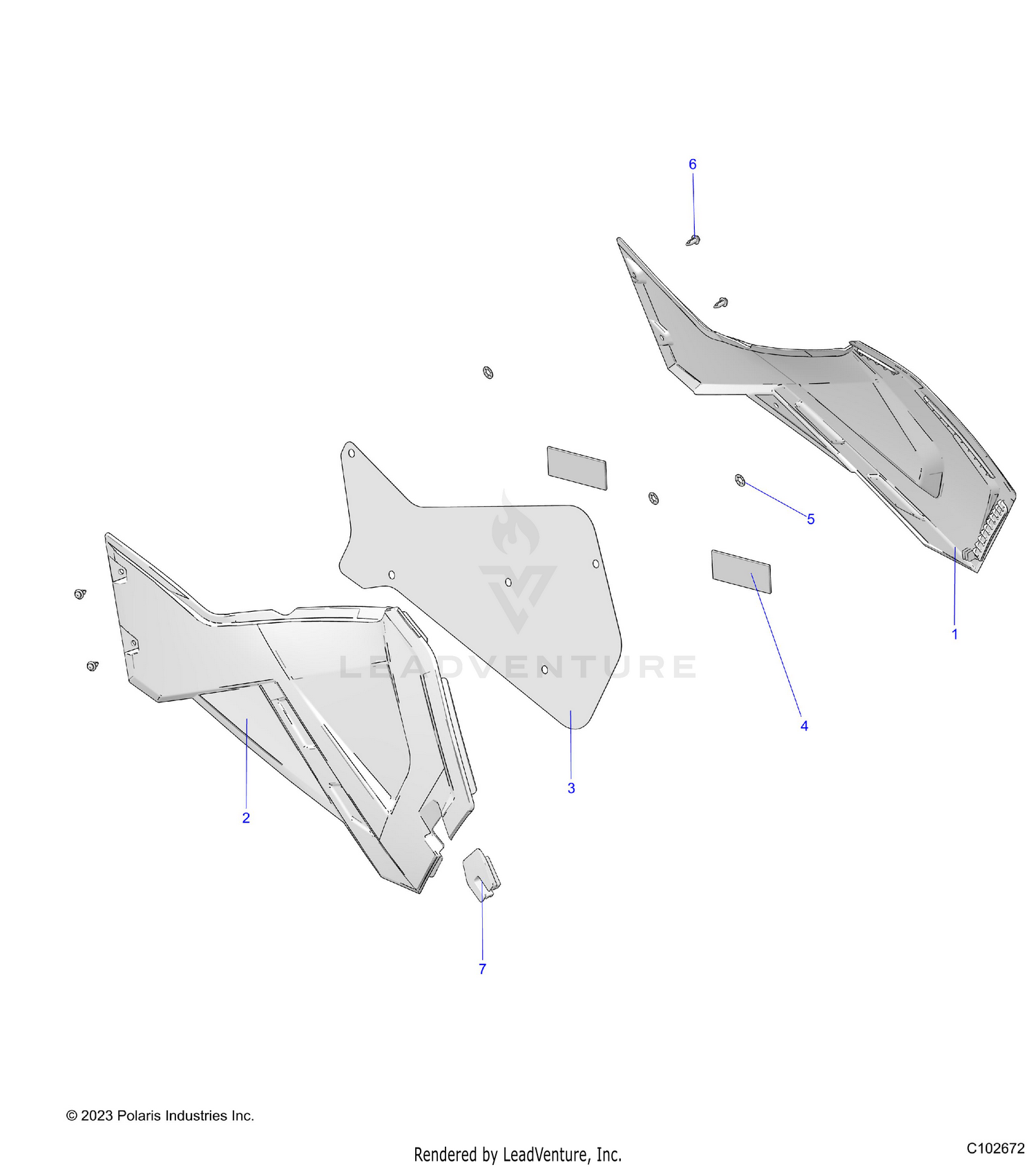 BODY, SIDE PANELS - A26SEA50B1/B4 (C102672)