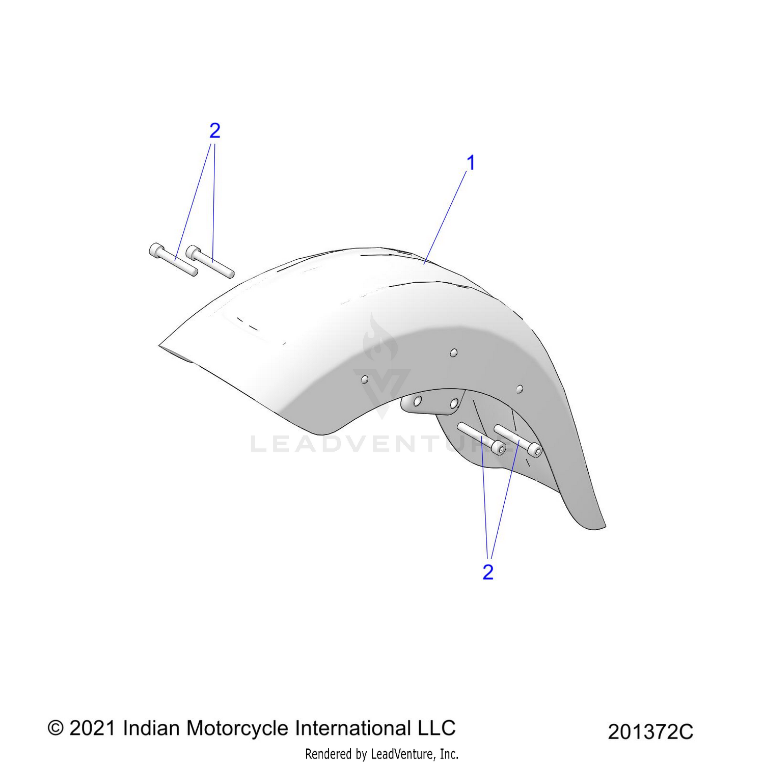 BODY, FENDER, FRONT - N22MSA11/MSB11 ALL OPTIONS (201372C)