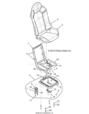 Body, Seat Asm. And Slider - Z15vde99fv (49rgrseat14rzr1000) Schematic