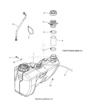 Body, Fuel Tank - A14zn8efp (49atvfuel14sp550) Schematic