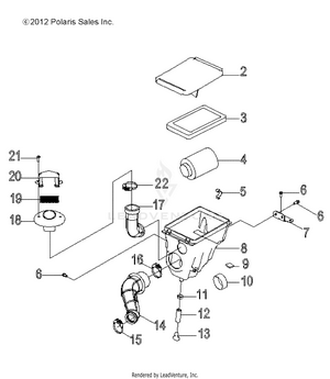 Engine, Air Intake System - R13va17aa/ab (49rgrairbox13rzr170) Schematic