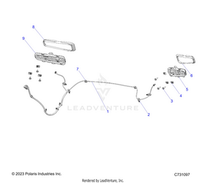 Electrical, Wire Harness Auxiliary - R25xaw1rb9/bd/bm (c731097) Schematic