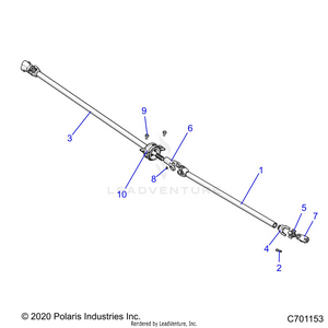 Drive Train, Prop Shafts - R22t6a99a1/b1 (c701153) Schematic