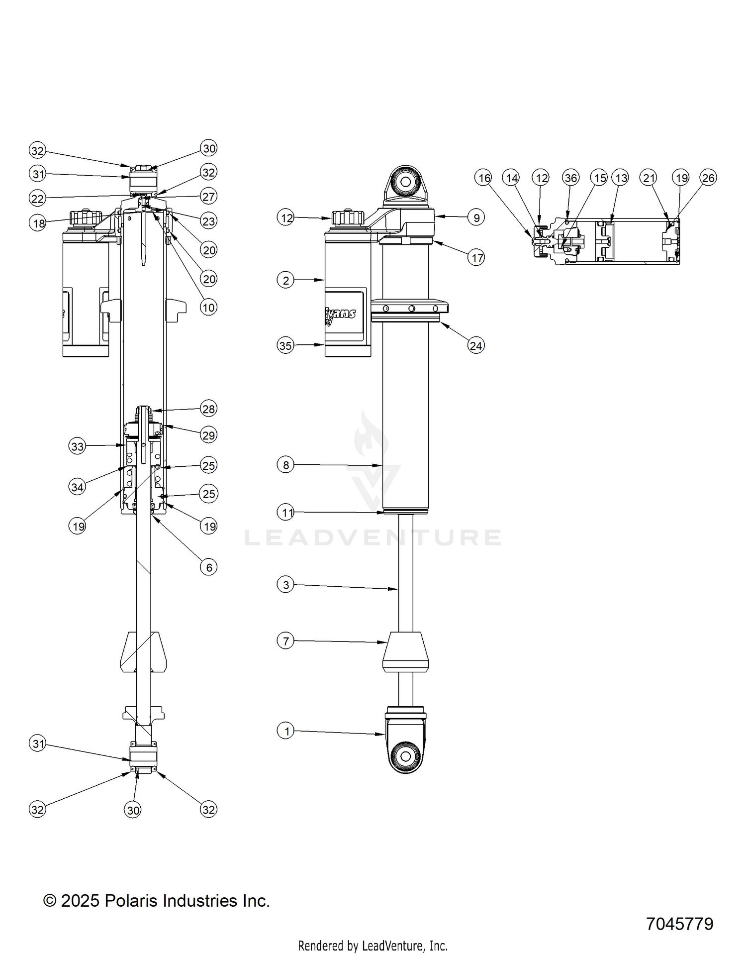 SUSPENSION, FRONT SHOCK INTERNALS - Z26NEE99C4 (7045779)