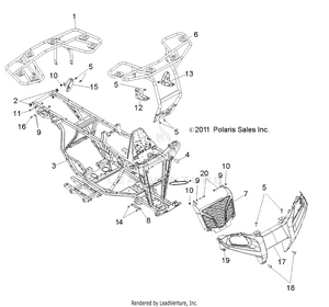Chassis, Frame, Racks And Bumper - A12ea32aa (49atvbumper10boss) Schematic