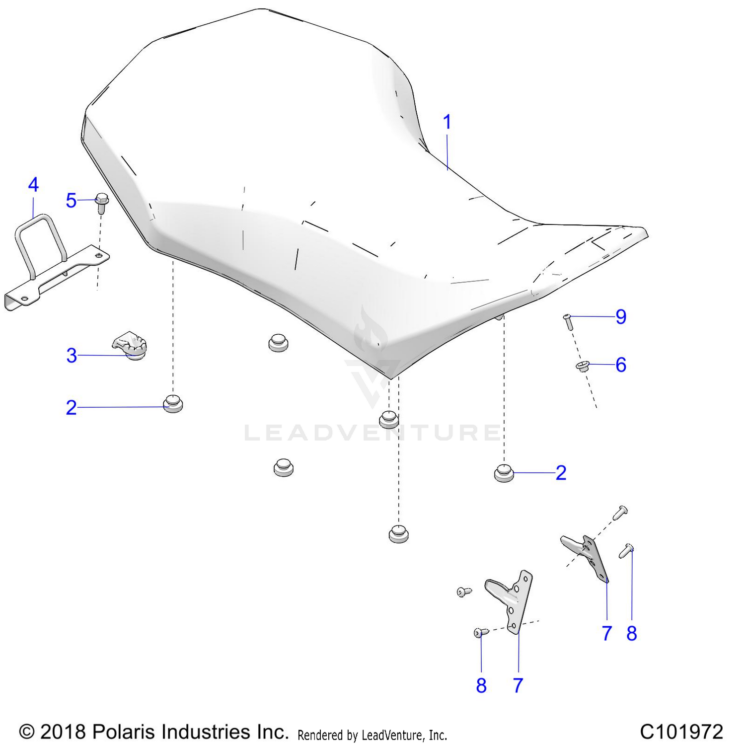 BODY, SEAT - A26SLZ95AF (C101972)