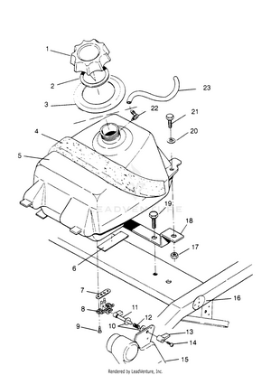 Fuel Tank Assembly Scrambler W957840 (4927252725a012) Schematic