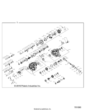 Drive Train, Main Gearcase Internals - R17rt_99 All Options (701090) Schematic