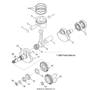 Engine, Crankshaft And Piston - R11rh50ag/ah/ar (4999203249920324d11) Schematic